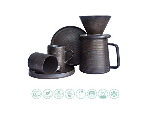 Dripper à Café (pour Over) En Céramique - Écologique, Facile à Nettoyer, Filtre Standard - Pour Les Amateurs De Café