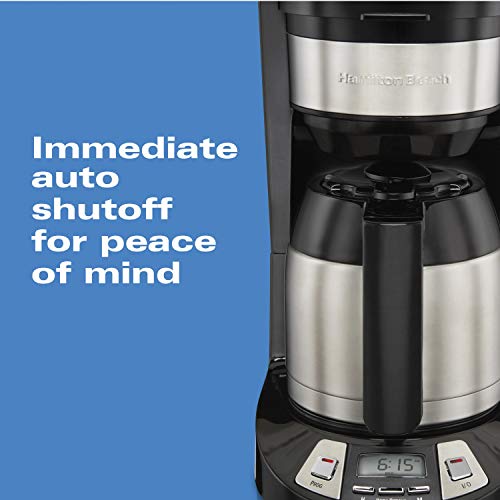 Hamilton Beach 8 Cup Programmable Coffee Maker with Thermal Carafe