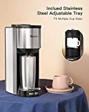 Sboly Coffee Machine Grind And Brew 2 In 1, Automatic Single Serve ...