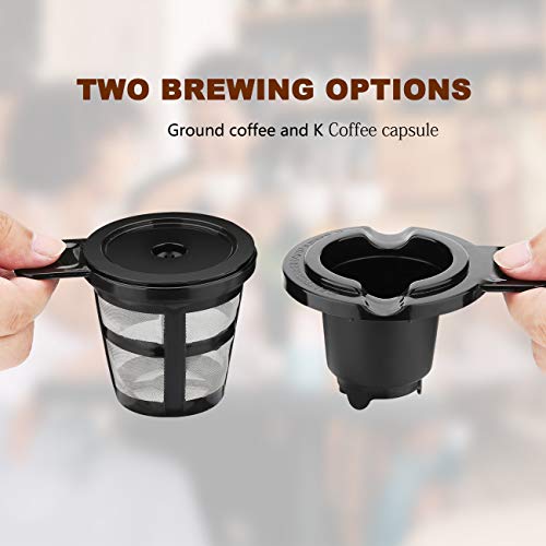 KitchenBro Single Serve Coffee Maker for K Cup Coffee Pod & Ground ...
